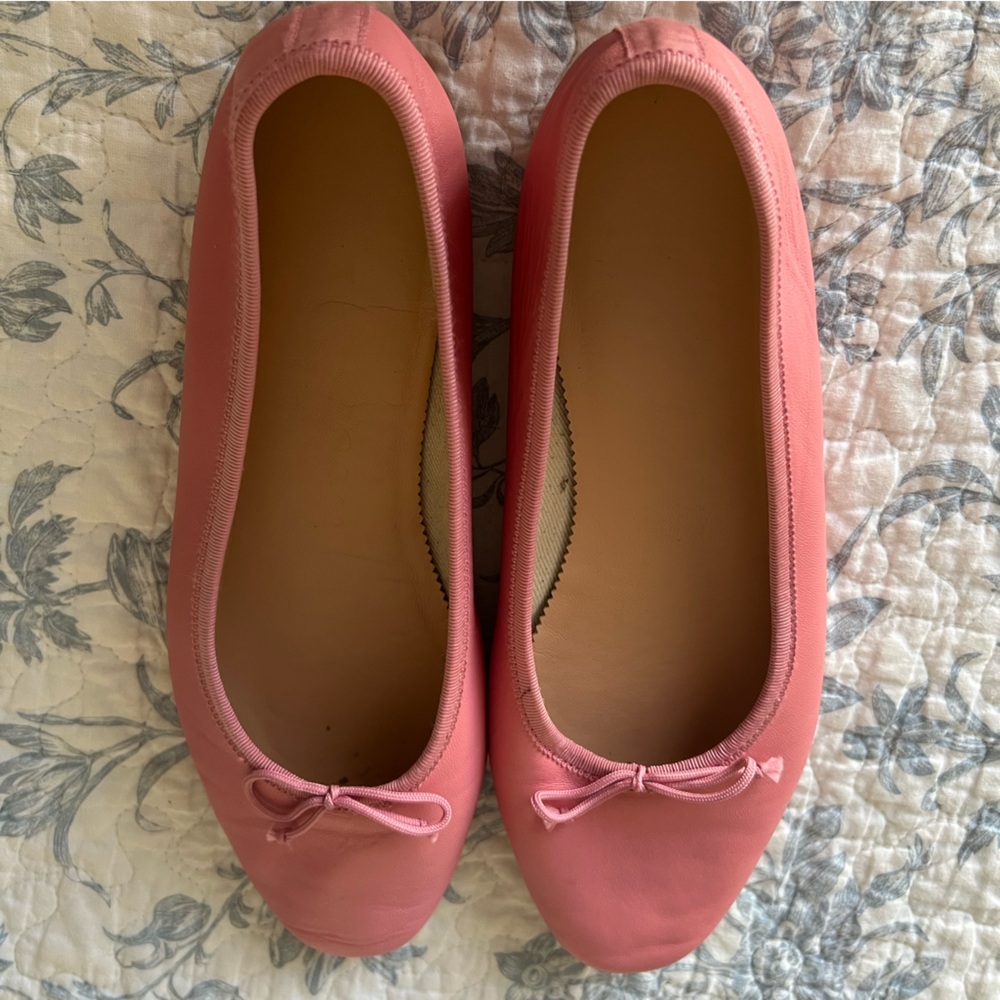 Pink J. Crew Ballet Flats